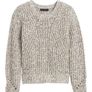 Banana Republic CHUNKY POINTELLE CROPPED SWEATER, Size Small